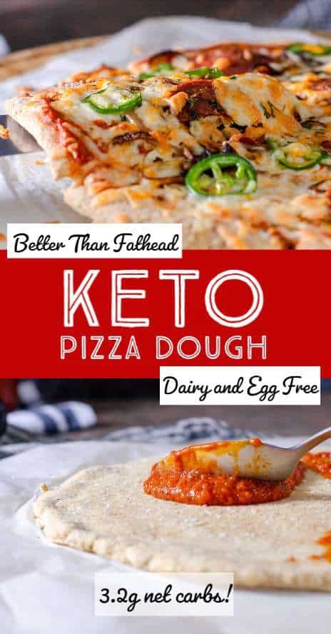 4 Ingredient Keto Pizza Dough (No eggs, No Dairy) - Yummy For Adam