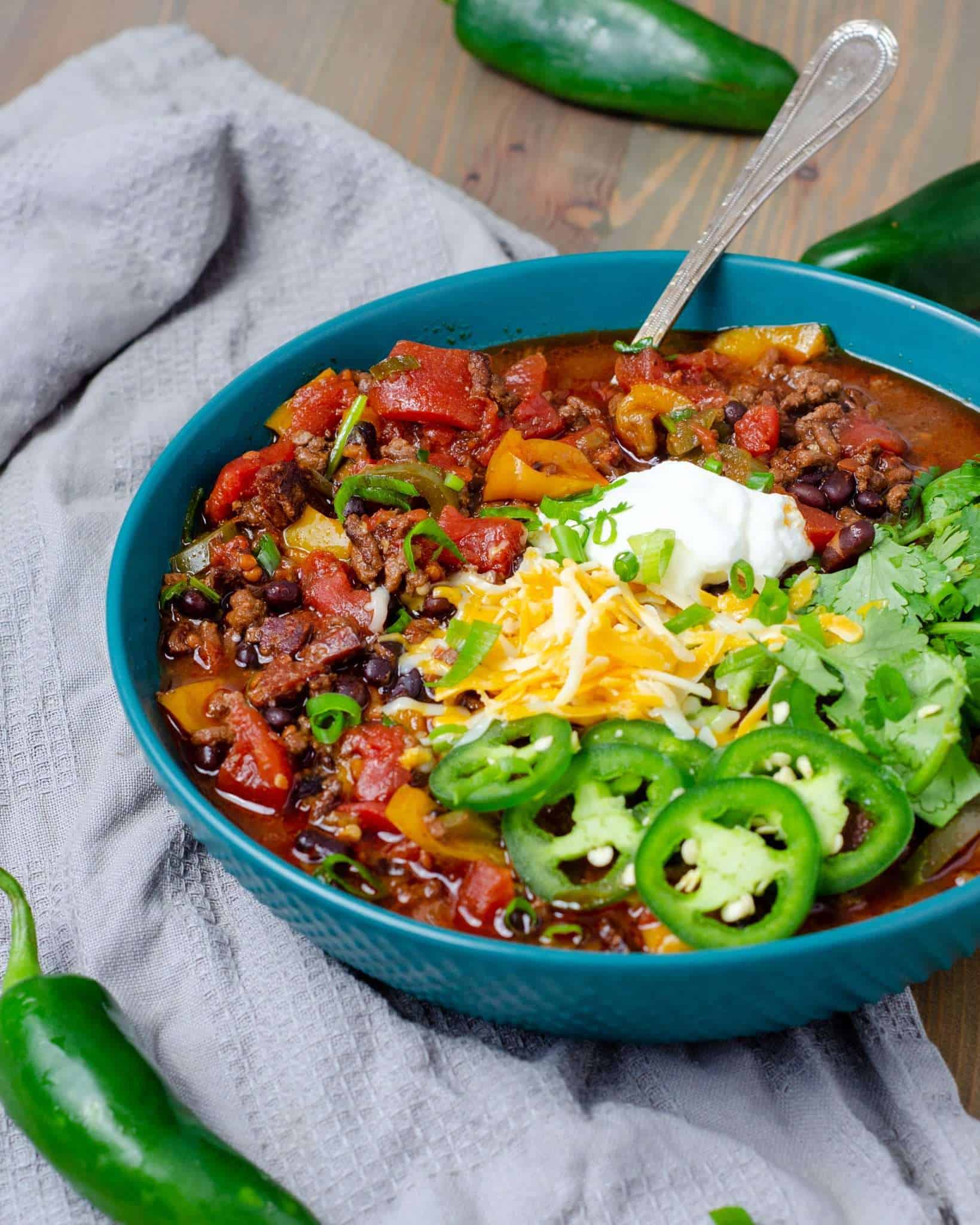 Low Carb Homestyle Chili With Beans | The BEST Keto Chili