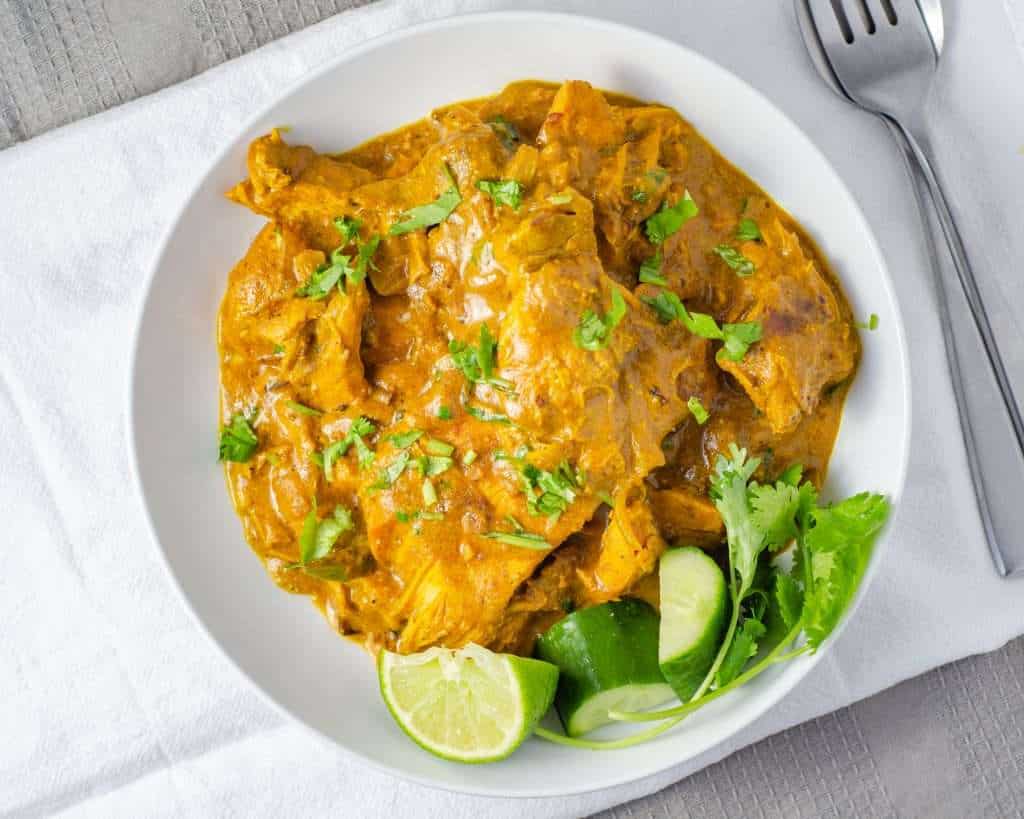 Turkey Curry in a bowl