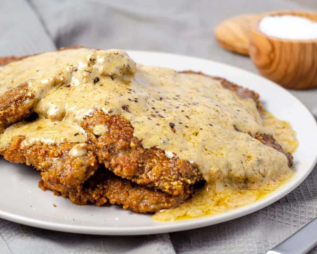 Semi-carnivore Country Fried Steak with gravy