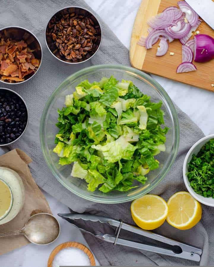 Keto Caesar Salad ingredients