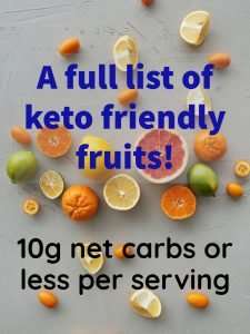 A full list of low carb fruits for the keto diet