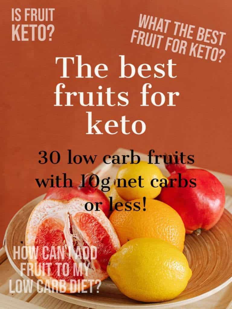 A full list of low carb fruits for the keto diet