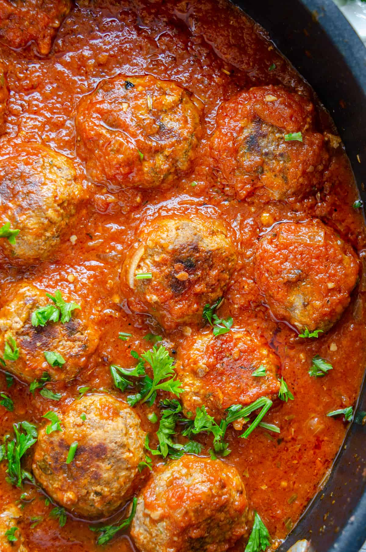 Italian Meatballs in low carb tomato sauce